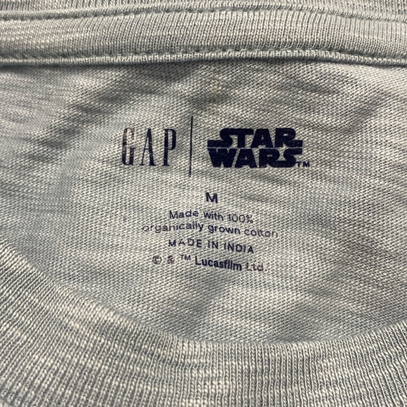 NWOT GAP x Star Wars Blue Long Sleeve Graphic Tee - Picture 4 of 6